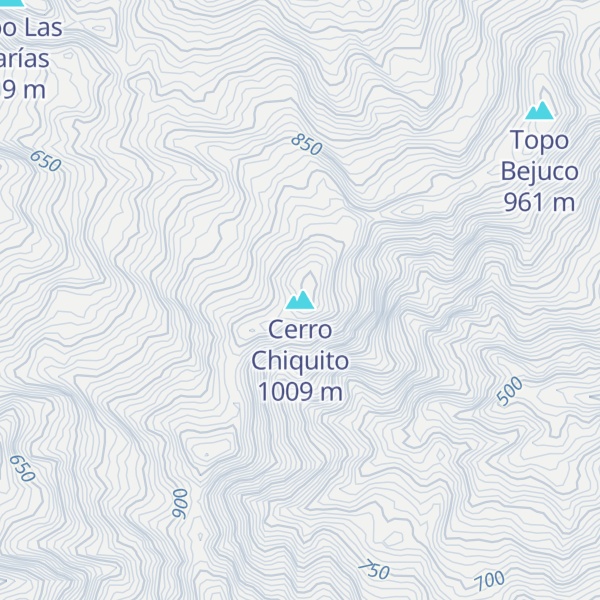 Map of Cerro Chiquito