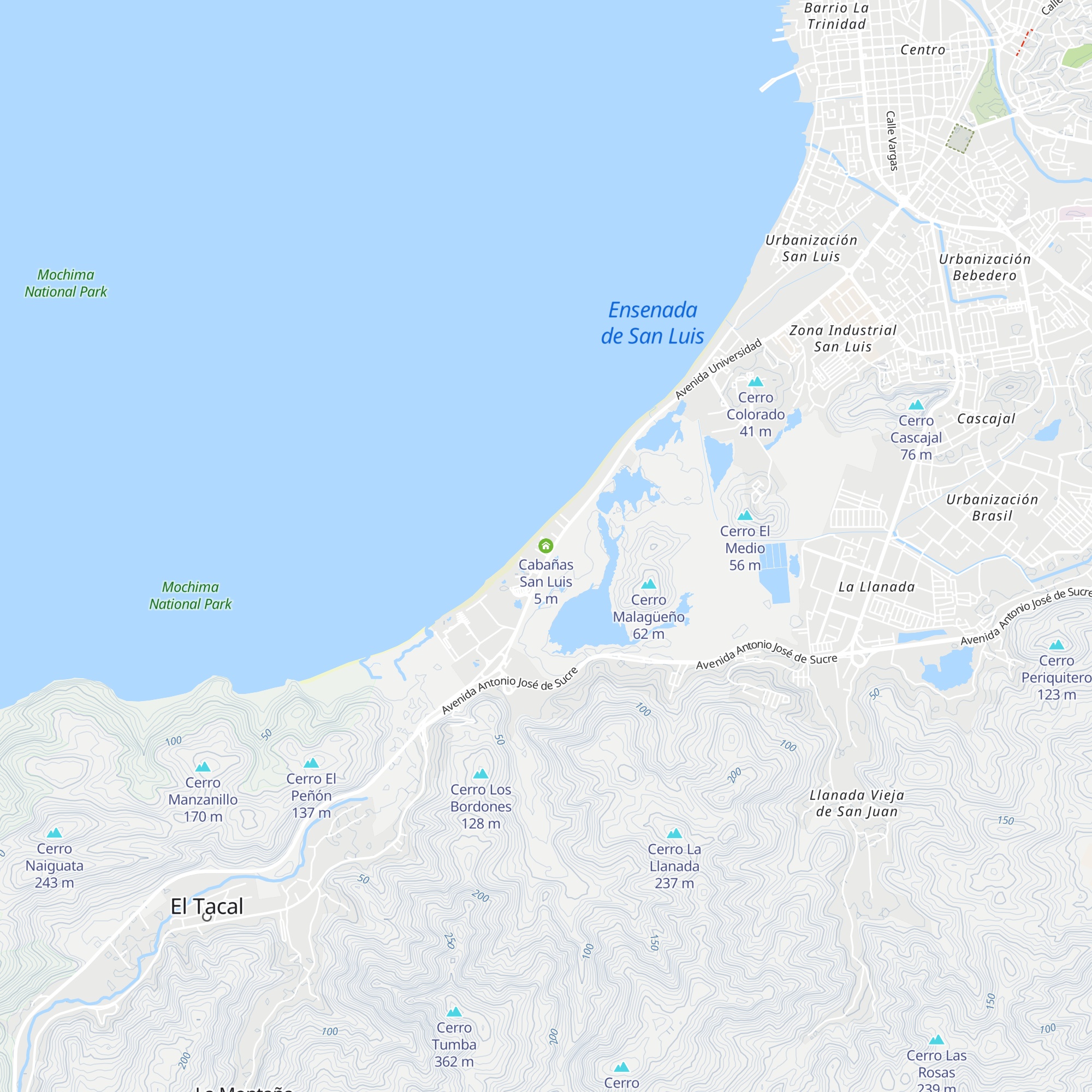 Cabañas San Luis map
