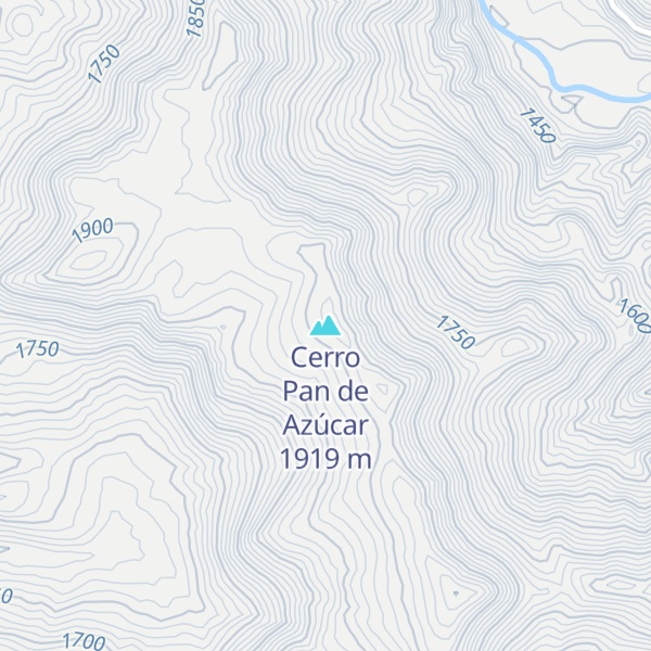 Map of Cerro Pan de Azúcar