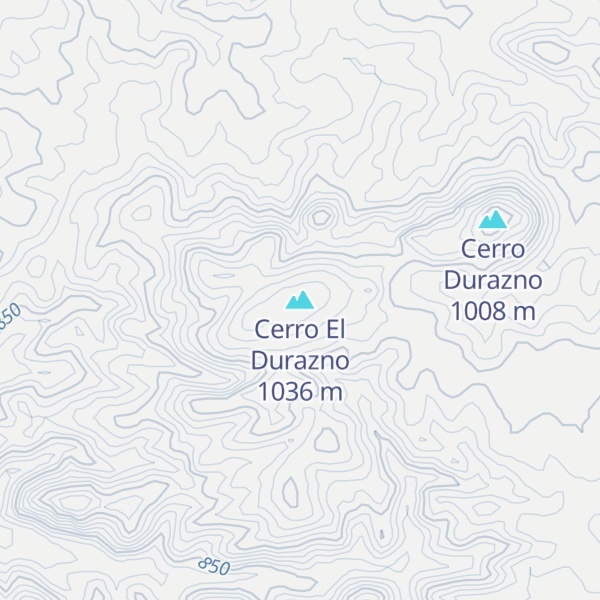 Map of Cerro El Durazno