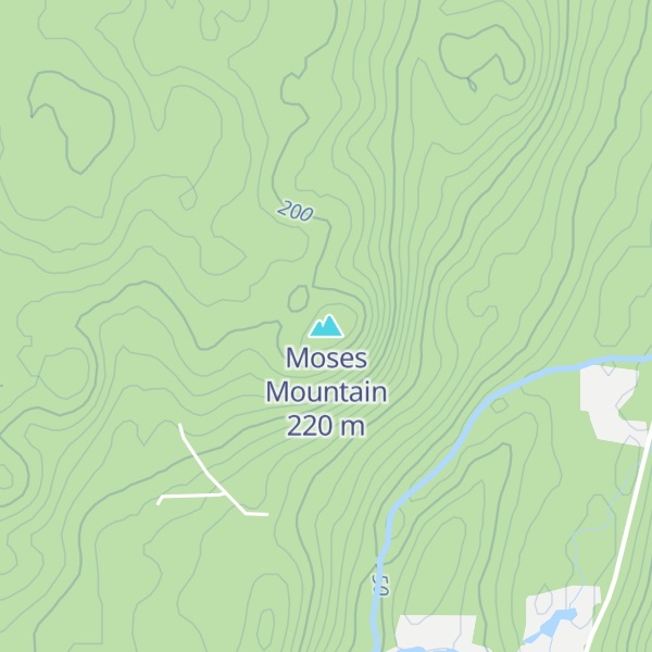 Map of Moses Mountain