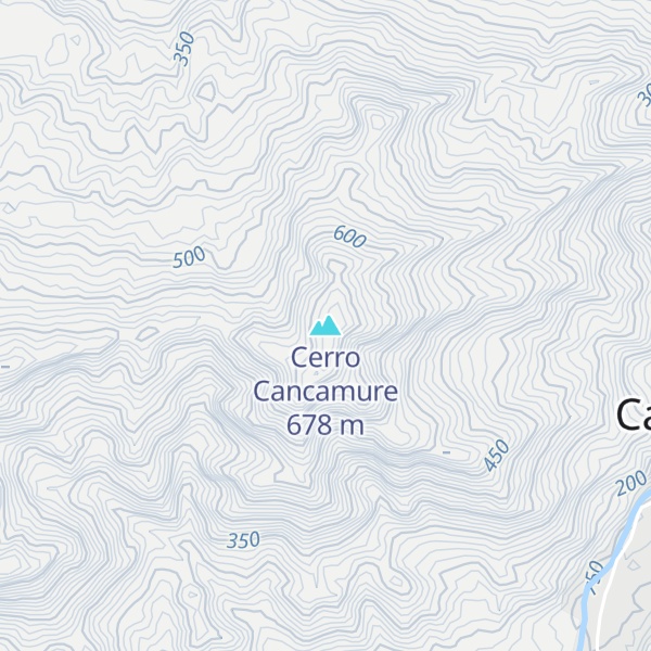 Map of Cerro Cancamure