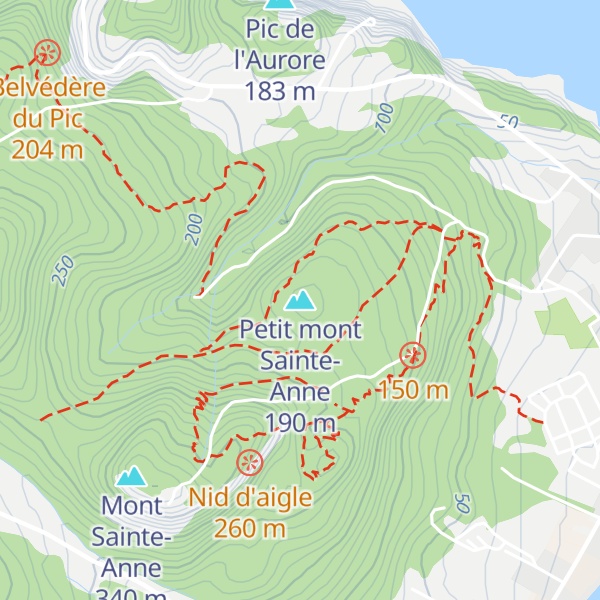 Map of Petit mont Sainte-Anne