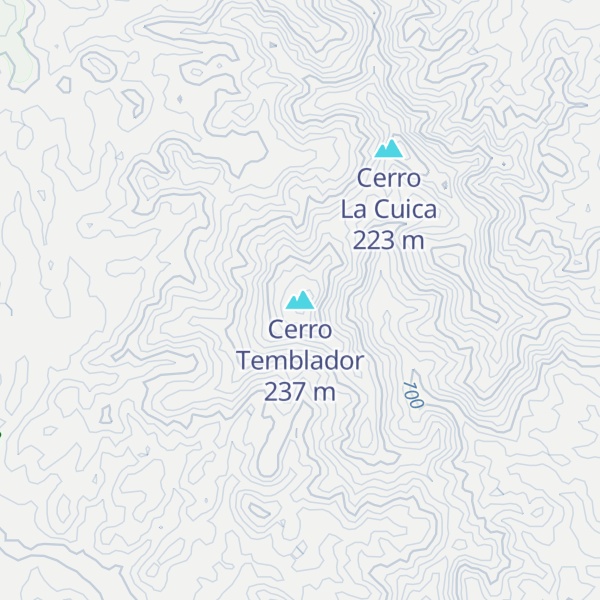 Map of Cerro Temblador
