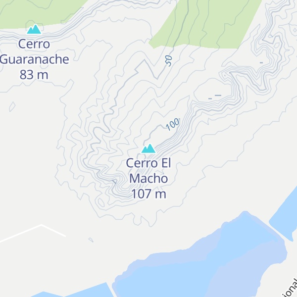 Map of Cerro El Macho