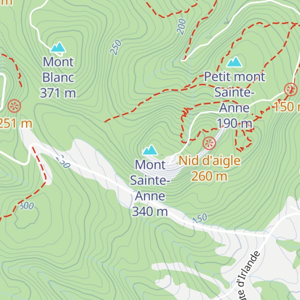 Map of Mont Sainte-Anne