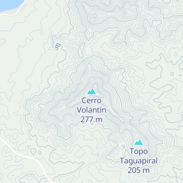 Map of Cerro Volantín