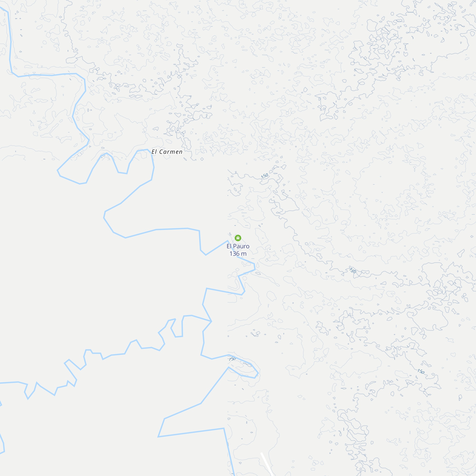 El Pauro map