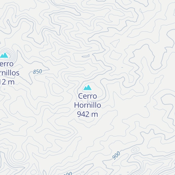 Map of Cerro Hornillo