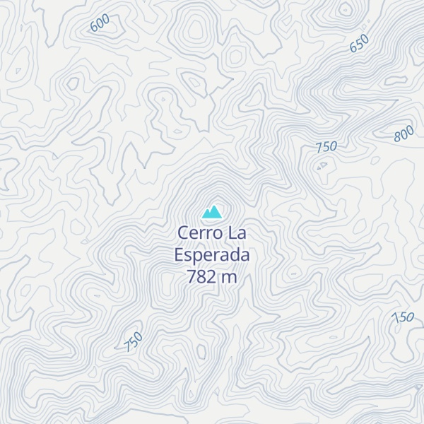 Map of Cerro La Esperada