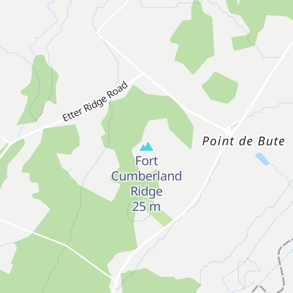 Map of Fort Cumberland Ridge
