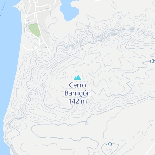 Map of Cerro Barrigón