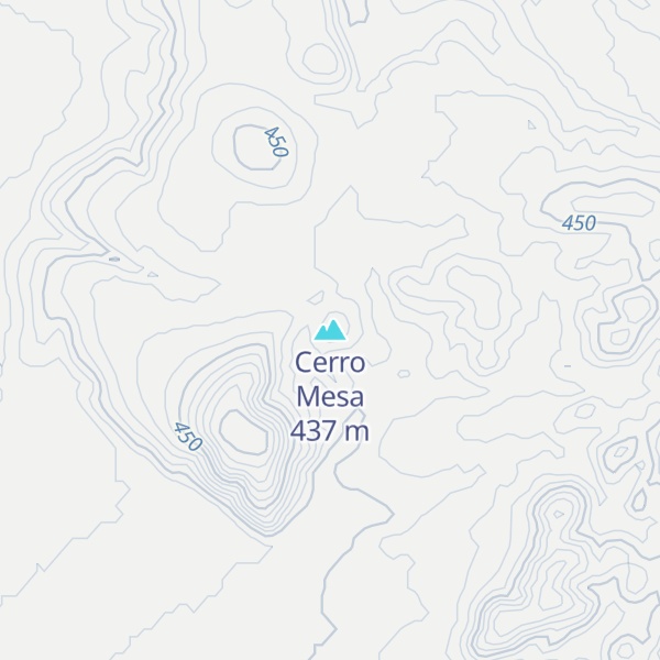 Map of Cerro Mesa