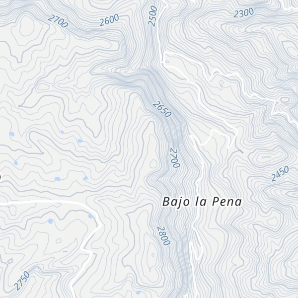 Map of Cerro La Ojada