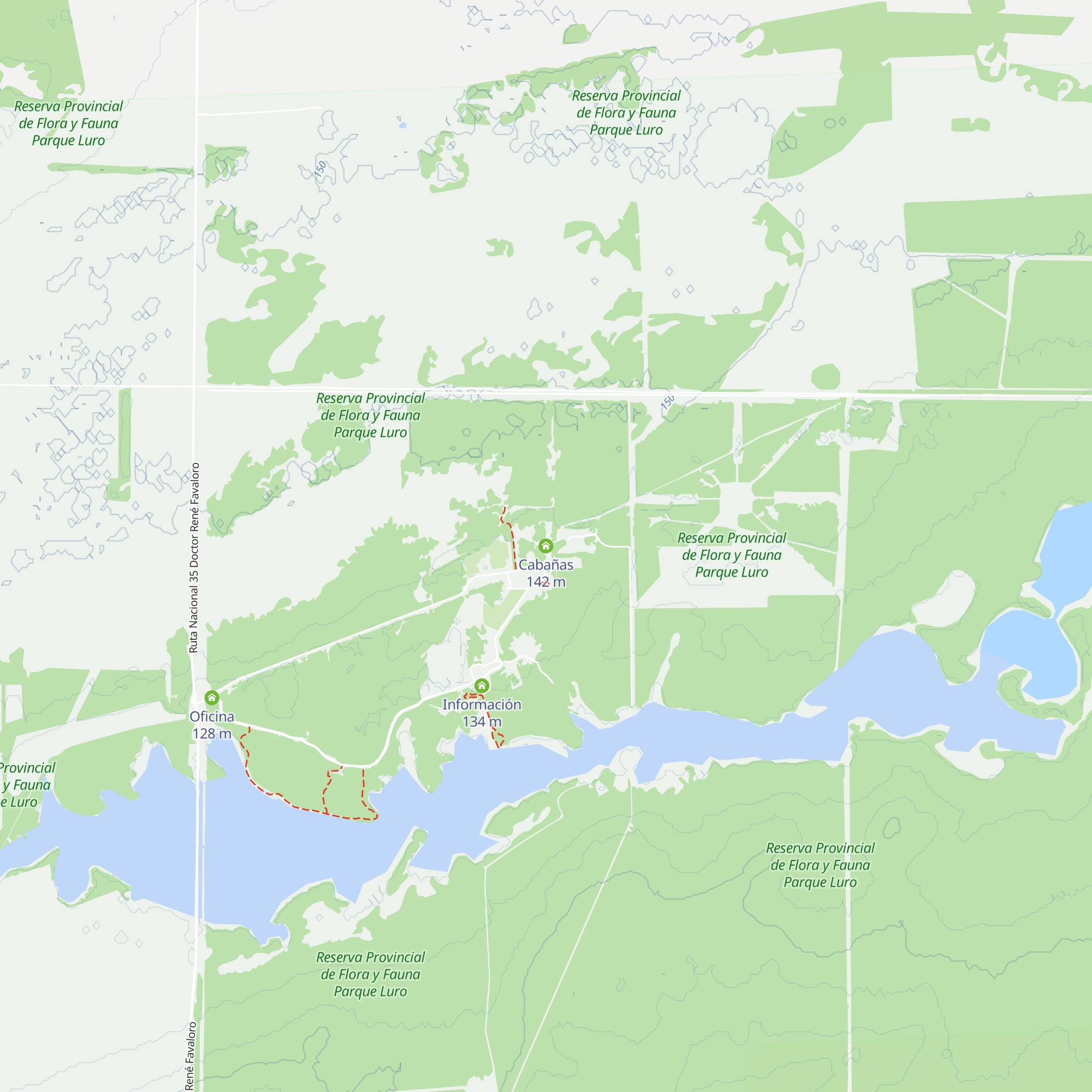 Cabañas map