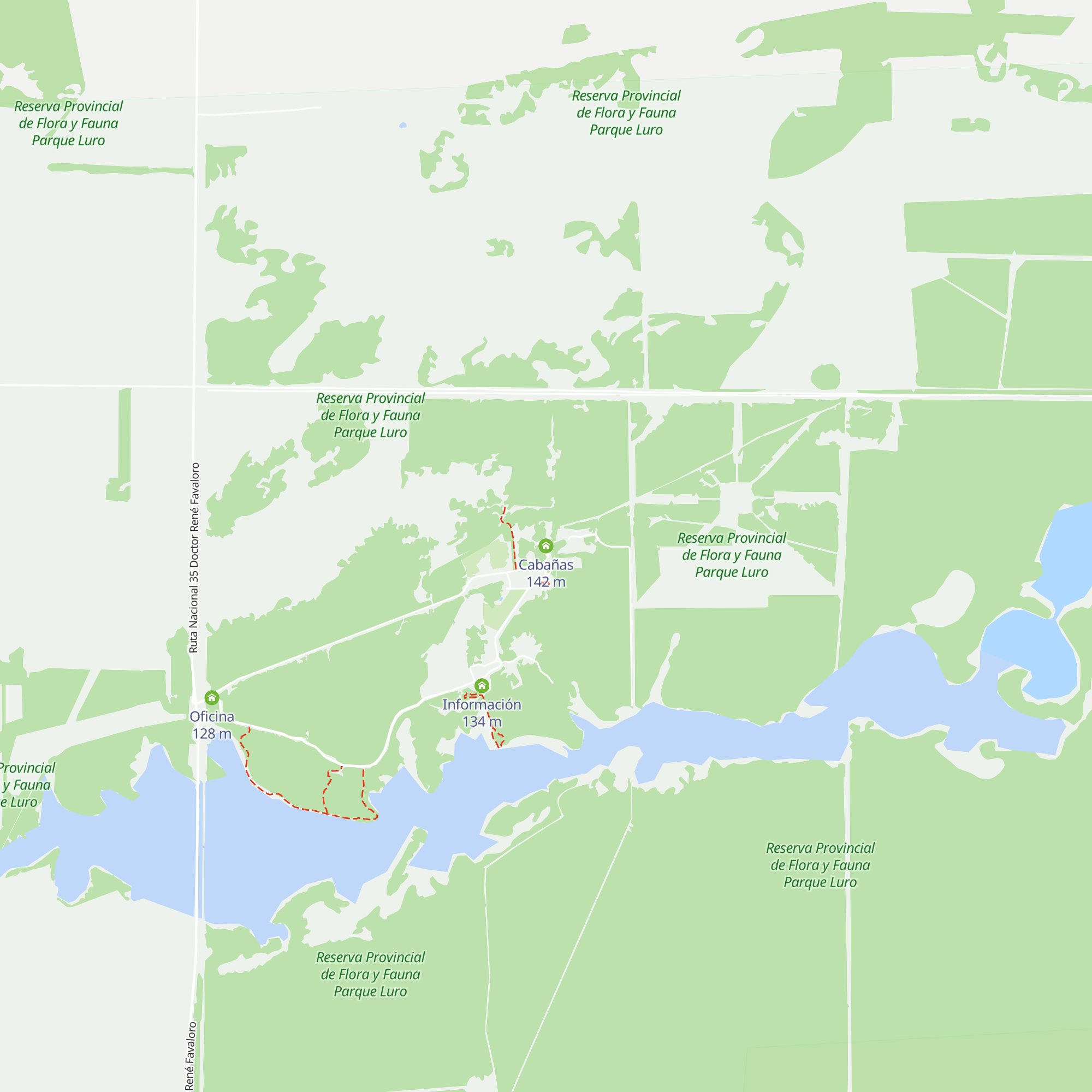 Cabañas map