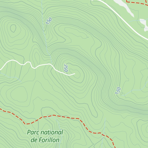 Map of Mont Saint-Alban