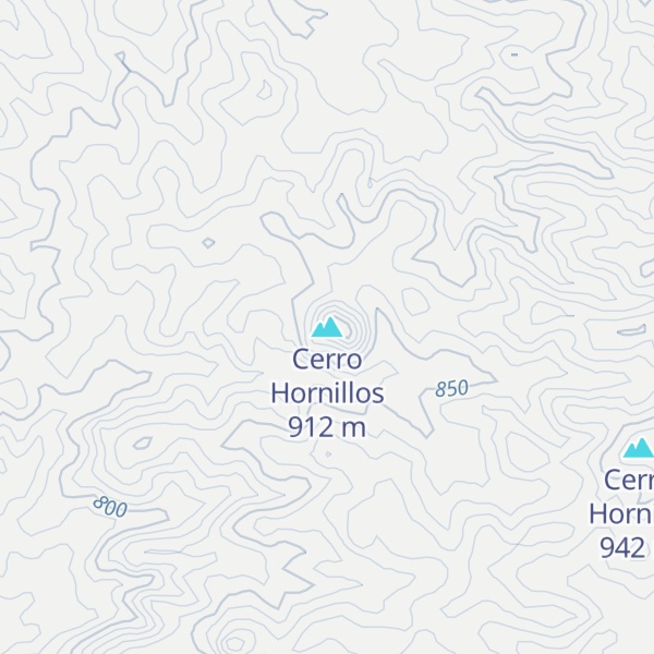 Map of Cerro Hornillos