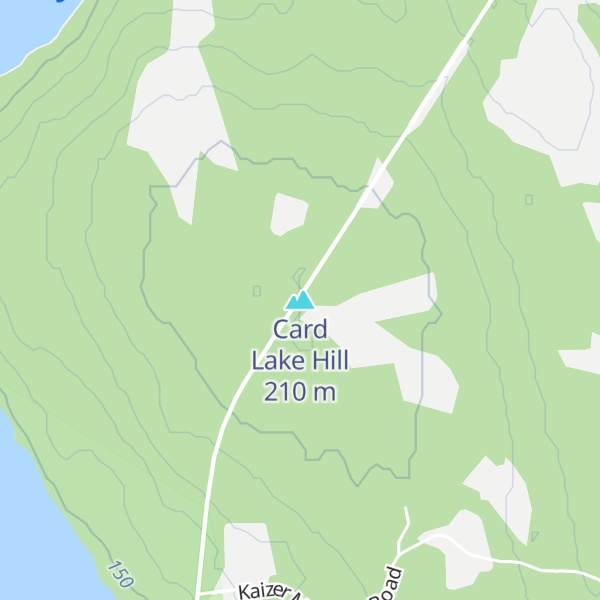Map of Card Lake Hill