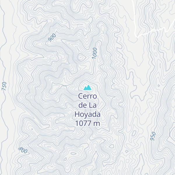Map of Cerro de La Hoyada