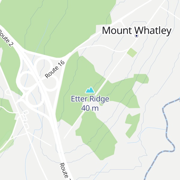 Map of Etter Ridge