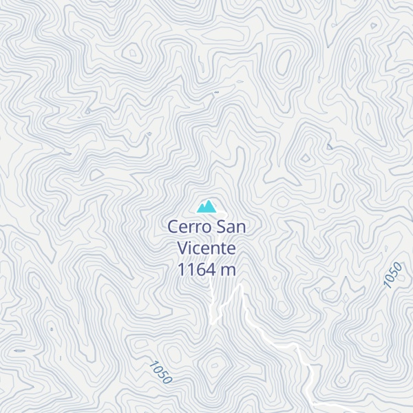 Map of Cerro San Vicente