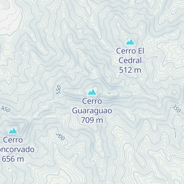 Map of Cerro Guaraguao