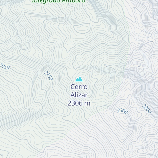 Map of Cerro Alizar