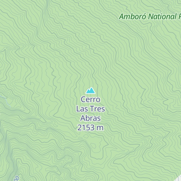 Map of Cerro Las Tres Abras