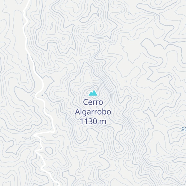 Map of Cerro Algarrobo