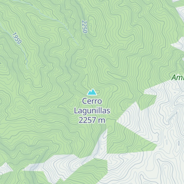 Map of Cerro Lagunillas