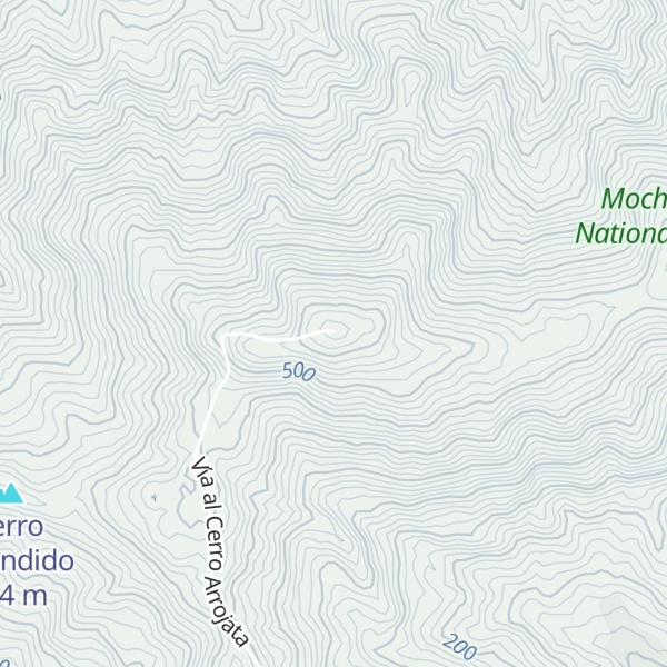 Map of Cerro Arrojata