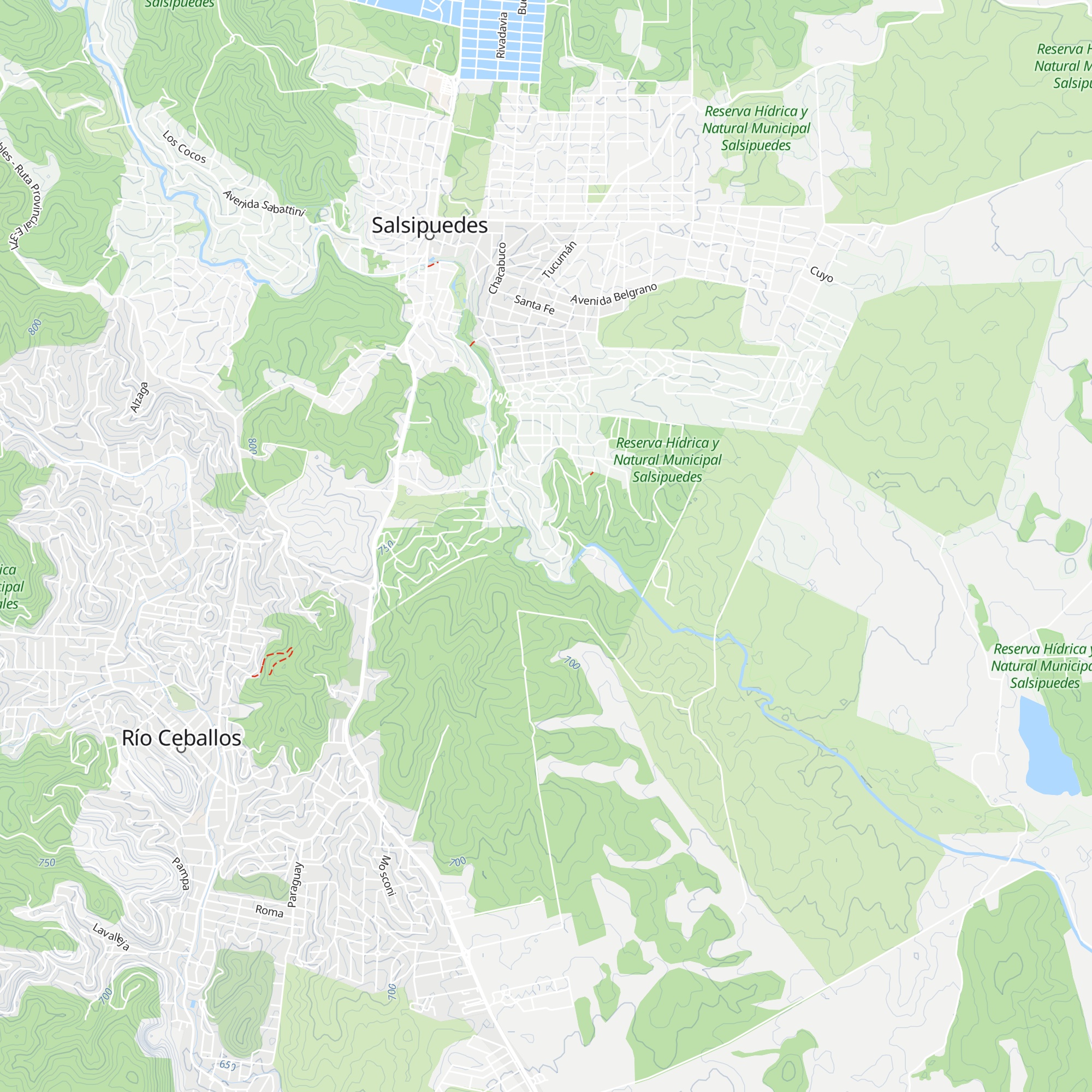 Cabañas El Paraíso map