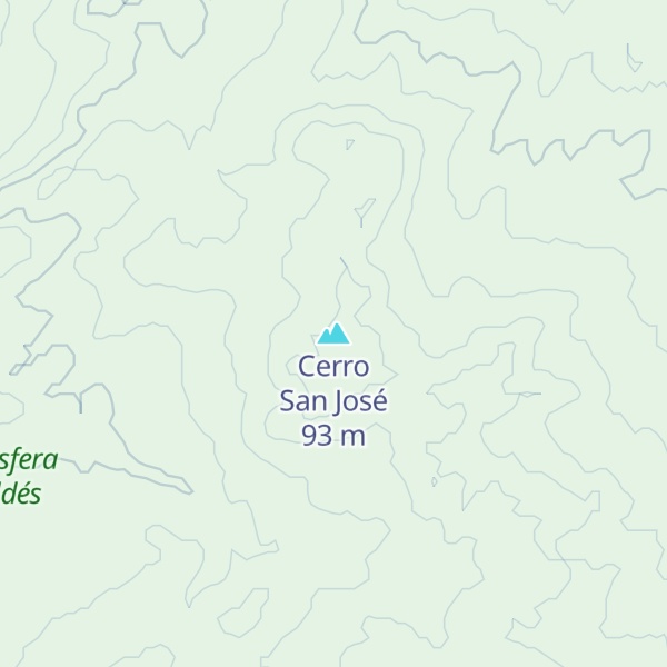 Map of Cerro San José