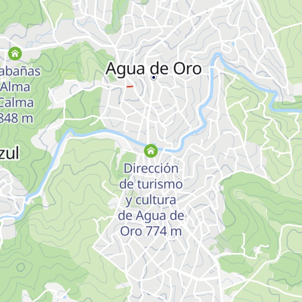 Map of Dirección de turismo y cultura de Agua de Oro