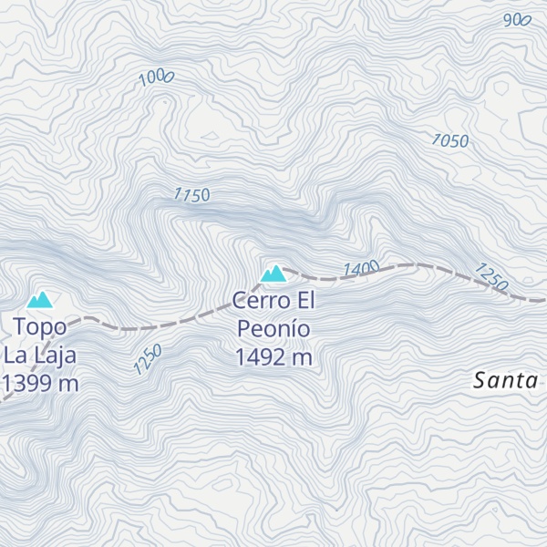 Map of Cerro El Peonío