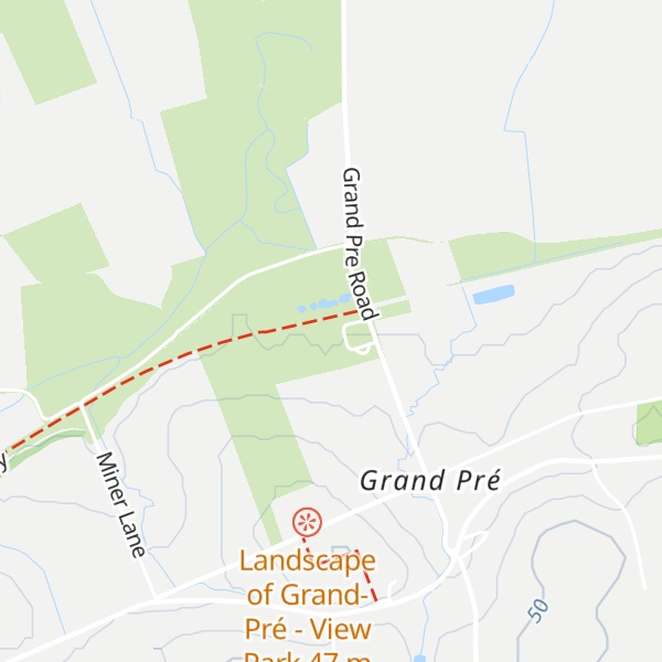 Map of Grand Pré National Historic Site Interpretation Centre