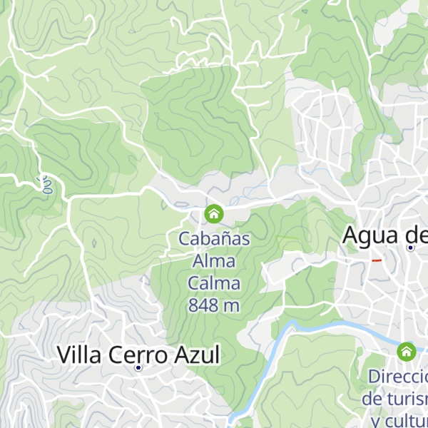 Map of Cabañas Alma Calma
