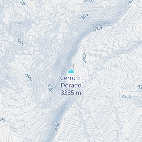 Map of Cerro El Dorado