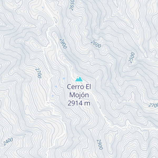 Map of Cerro El Mojón