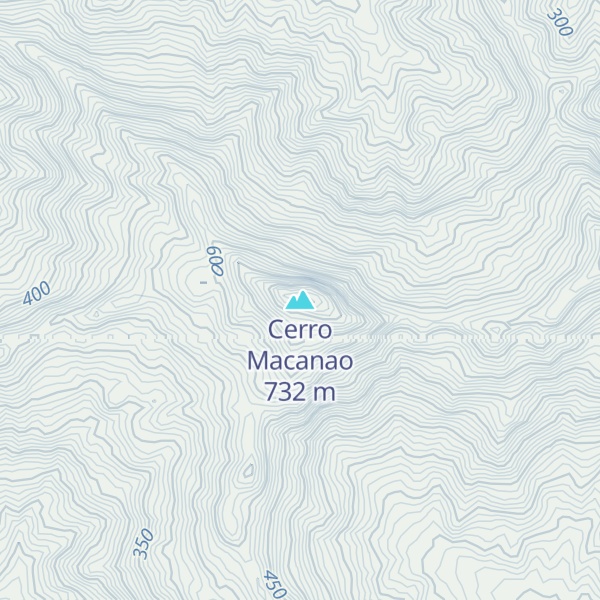Map of Cerro Macanao