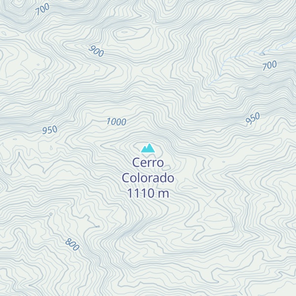 Map of Cerro Colorado