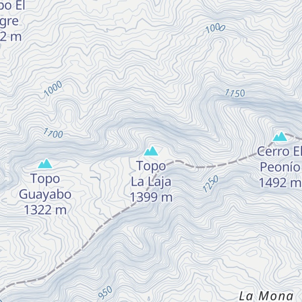 Map of Topo La Laja