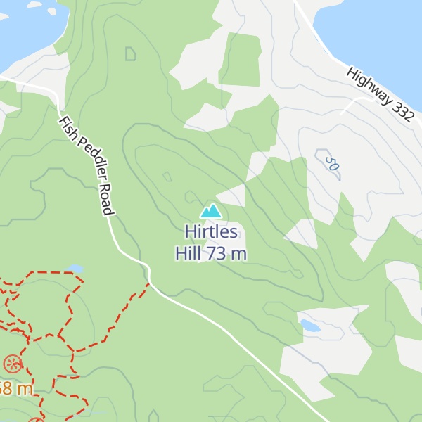Map of Hirtles Hill