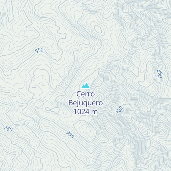 Map of Cerro Bejuquero