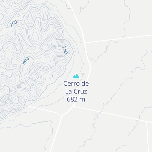 Map of Cerro de La Cruz