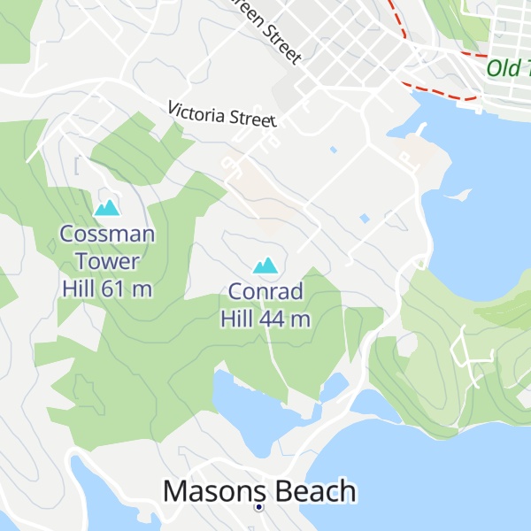 Map of Conrad Hill