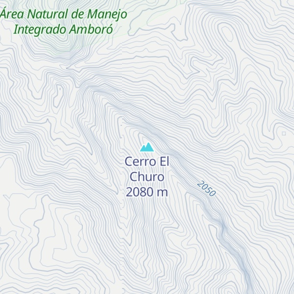 Map of Cerro El Churo