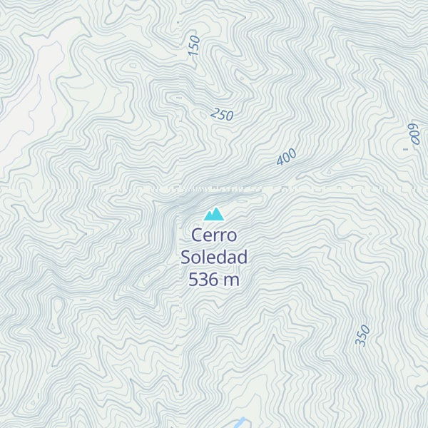Map of Cerro Soledad