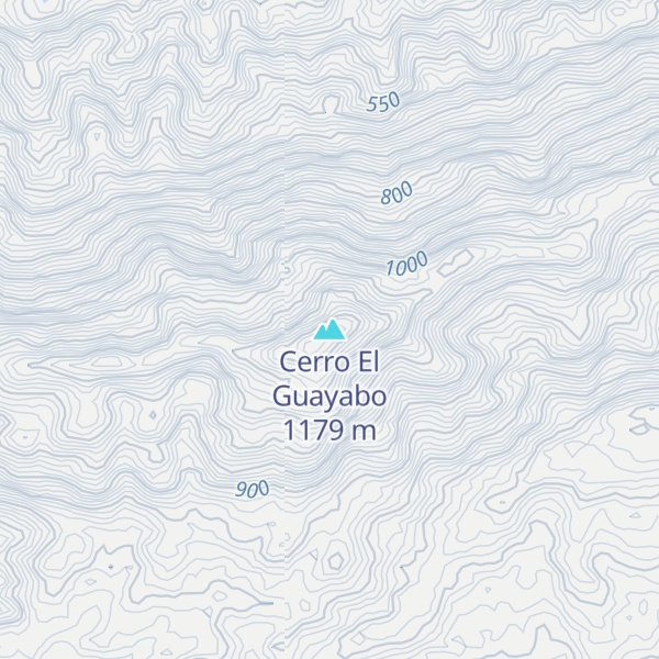 Map of Cerro El Guayabo